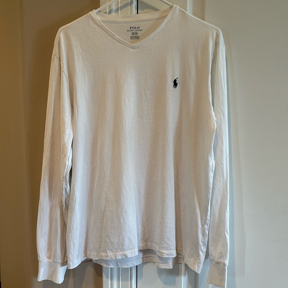 Polo Ralph Lauren White Long Sleeve Polo Shirt